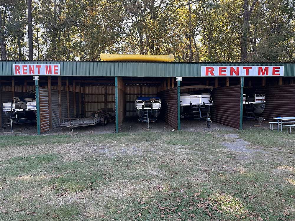 Boat Storage at Carolina King on Lake Marion, SC.