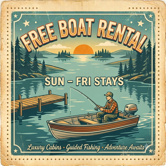 Free Boat Rental Graphic.
